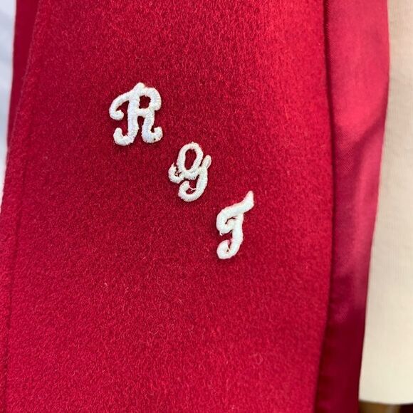 FUSHIA Red Virgin Wool Jacket with scarf - Picture 7 of 14